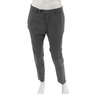 Tombolini Mens Dress Pants Gray Virgin Wool Button Size 48